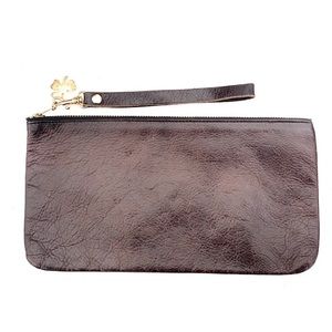 Genuine Leather Unisex wristlet